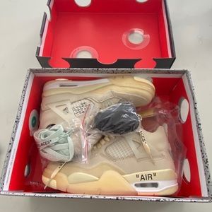 SOLD- Jordan 4 Retro Off-White Sail (W)
